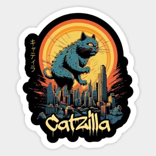 Kaiju Cat Monster - Catzilla Sticker